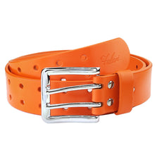 Load image into Gallery viewer, Men&#39;s Full Grain Leather Double Prong Belt