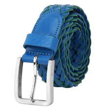 Load image into Gallery viewer, Men&#39;s Leather Braided Belt Stainless Steel Buckle 35mm 9007