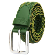 Load image into Gallery viewer, Men&#39;s Leather Braided Belt Stainless Steel Buckle 35mm 9007