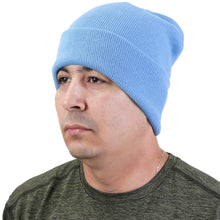 Load image into Gallery viewer, Knitted Beanie Hat - Sky Blue