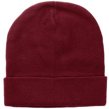 Load image into Gallery viewer, Knitted Beanie Hat - Burgundy