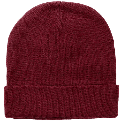 Knitted Beanie Hat - Burgundy