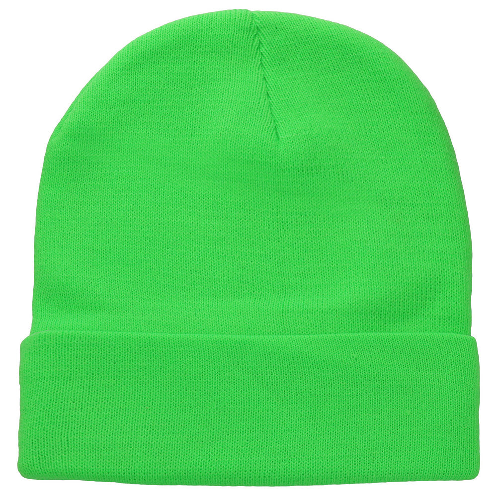 Knitted Beanie Hat - Light Green